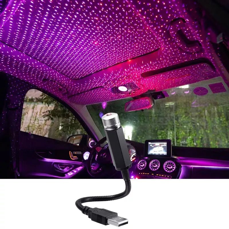 LED Galaxy Star Projector USB Light – Starry Night Sky Laser Ambient Light for Car & Home