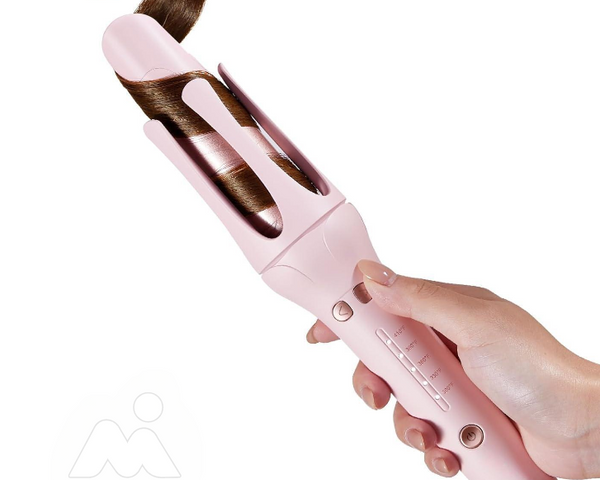 Automatic Curling Iron – One-Click Rotating Hair Curler with Ceramic Barrel, 5 Heat Settings (300℉–410℉) | Anti-Tangle, Anti-Scald & Frizz-Free Styling Tool