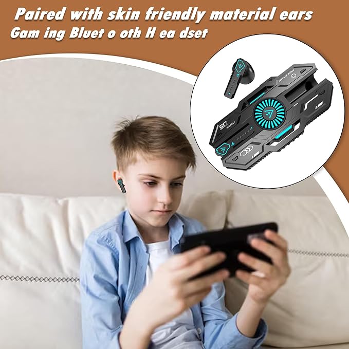 CYXG™ Wireless 5.49 Gaming Earbuds – Dual Sound Mode Bluetooth Headset with LED Charging Case