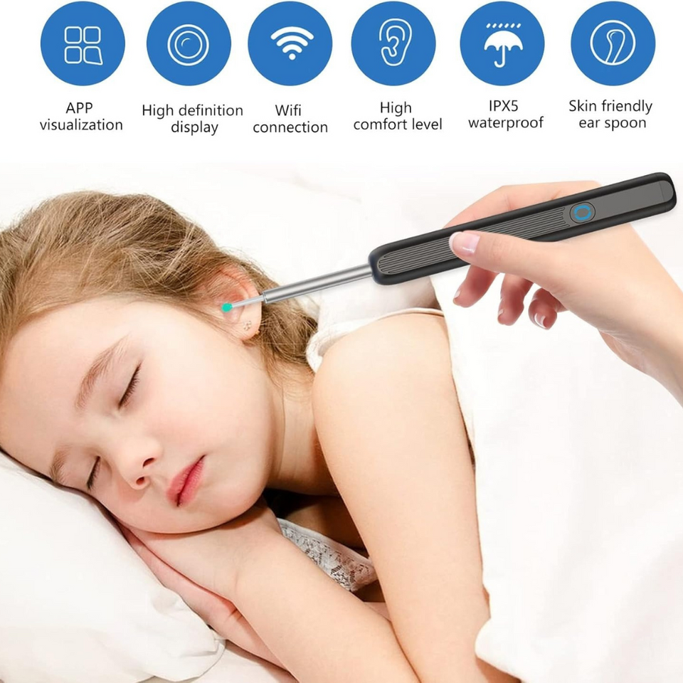 Waterproof Ear Wax Removal Cleaner Kit with 3264P HD Camera – 360° View