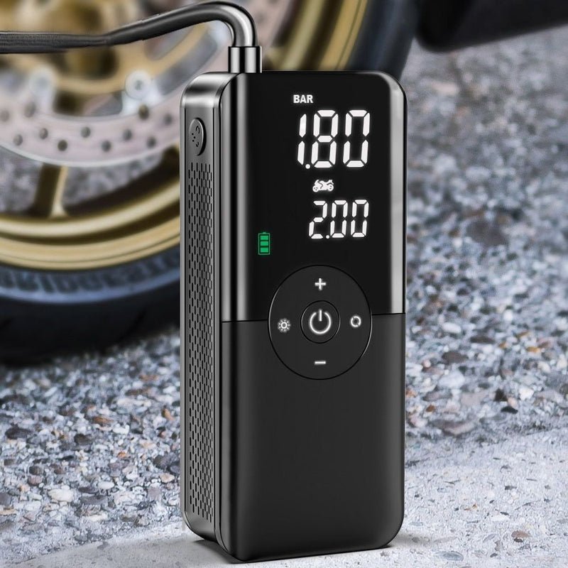 Portable Electric Air Pump – Wireless, Rechargeable, High-Pressure Air Compressor for Tire