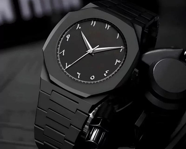Arabic Aura Watch – All Black Edition