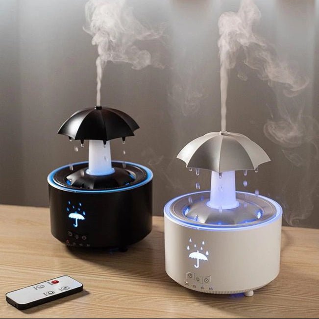 Water Drop Rainfall Aroma Diffuser – Ultrasonic Cool Mist Humidifier with 7-Color LED Lights, Essential Oil Aromatherapy & Silent Operation