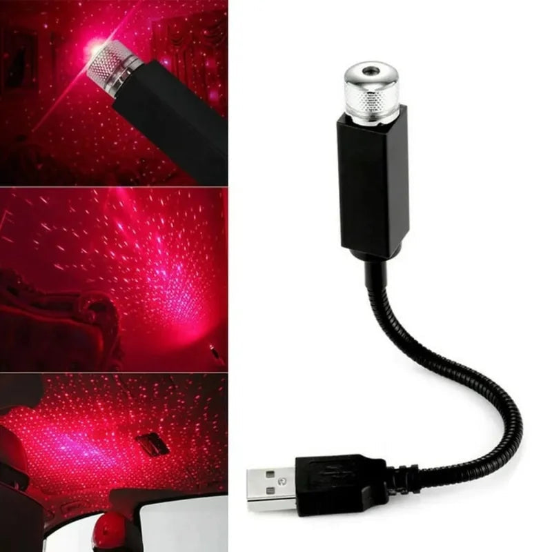LED Galaxy Star Projector USB Light – Starry Night Sky Laser Ambient Light for Car & Home
