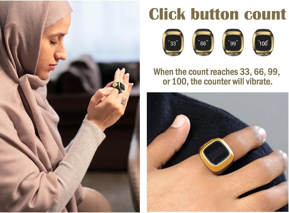 Anlising Smart Zikr Ring Counter – Bluetooth Tasbih Ring