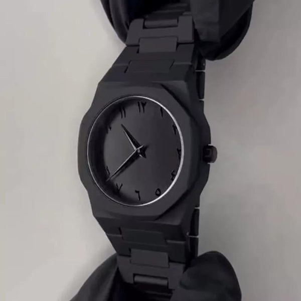 Arabic Aura Watch – All Black Edition
