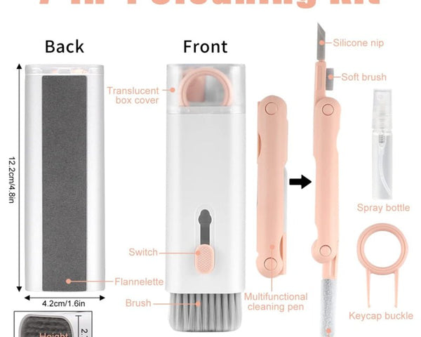 All-in-One Cleaning Tool for Earphones, Keyboards, Laptops & Gadgets