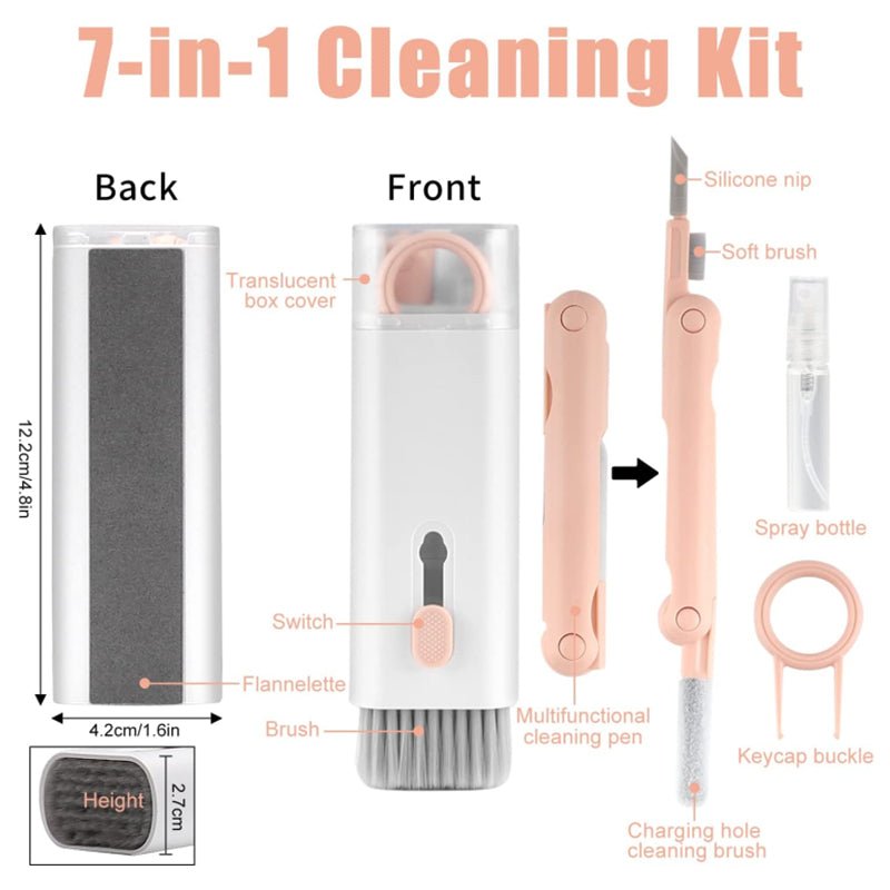 All-in-One Cleaning Tool for Earphones, Keyboards, Laptops & Gadgets