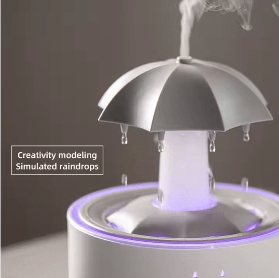 Water Drop Rainfall Aroma Diffuser – Ultrasonic Cool Mist Humidifier with 7-Color LED Lights, Essential Oil Aromatherapy & Silent Operation