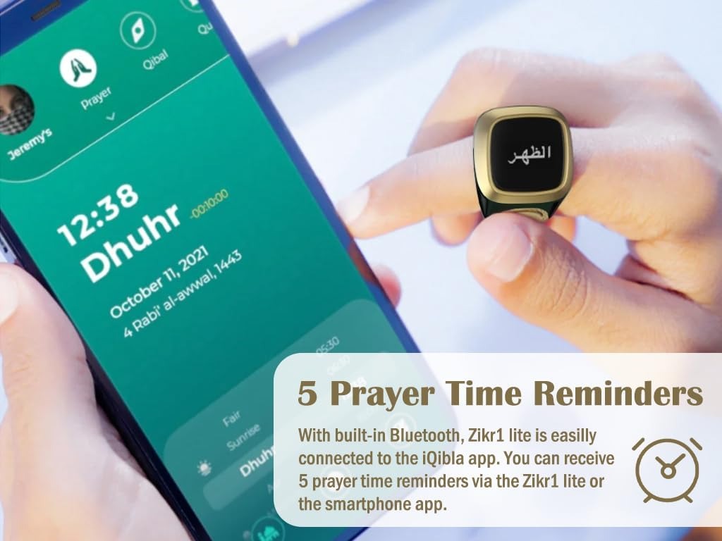 Anlising Smart Zikr Ring Counter – Bluetooth Tasbih Ring