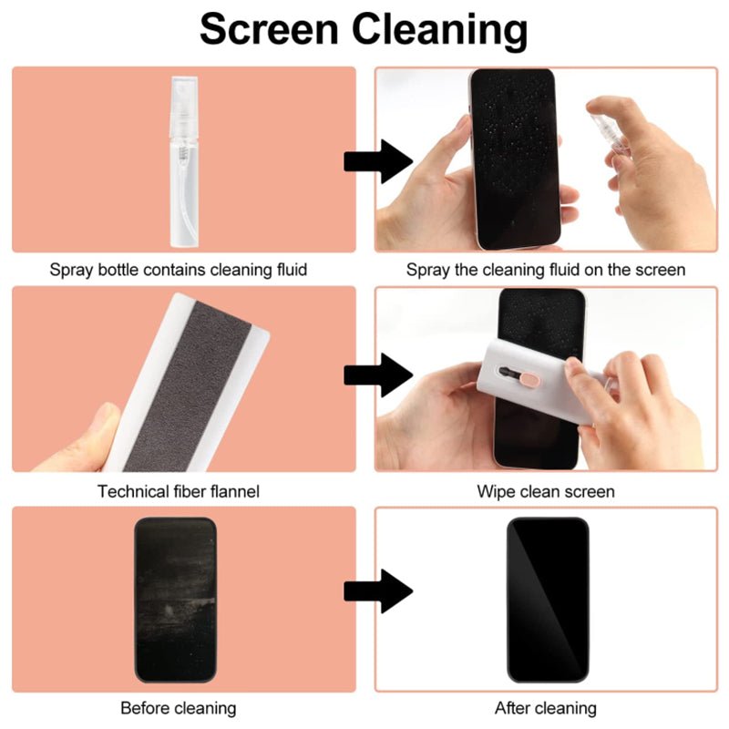 All-in-One Cleaning Tool for Earphones, Keyboards, Laptops & Gadgets