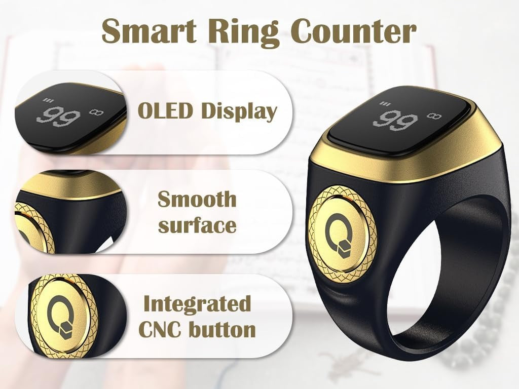 Anlising Smart Zikr Ring Counter – Bluetooth Tasbih Ring