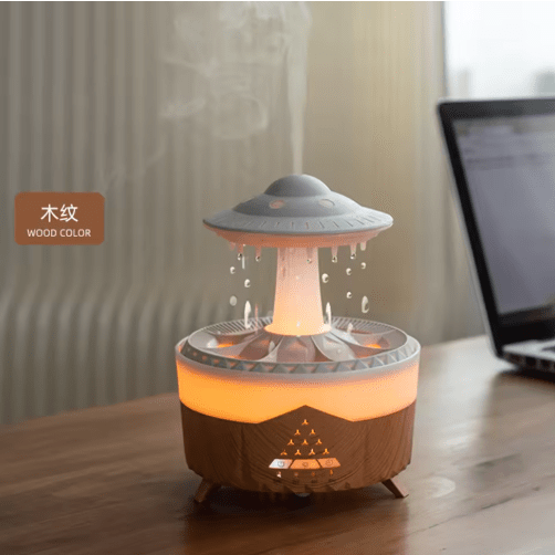Mushroom Rain Cloud Humidifier with 7-Color LED Lights